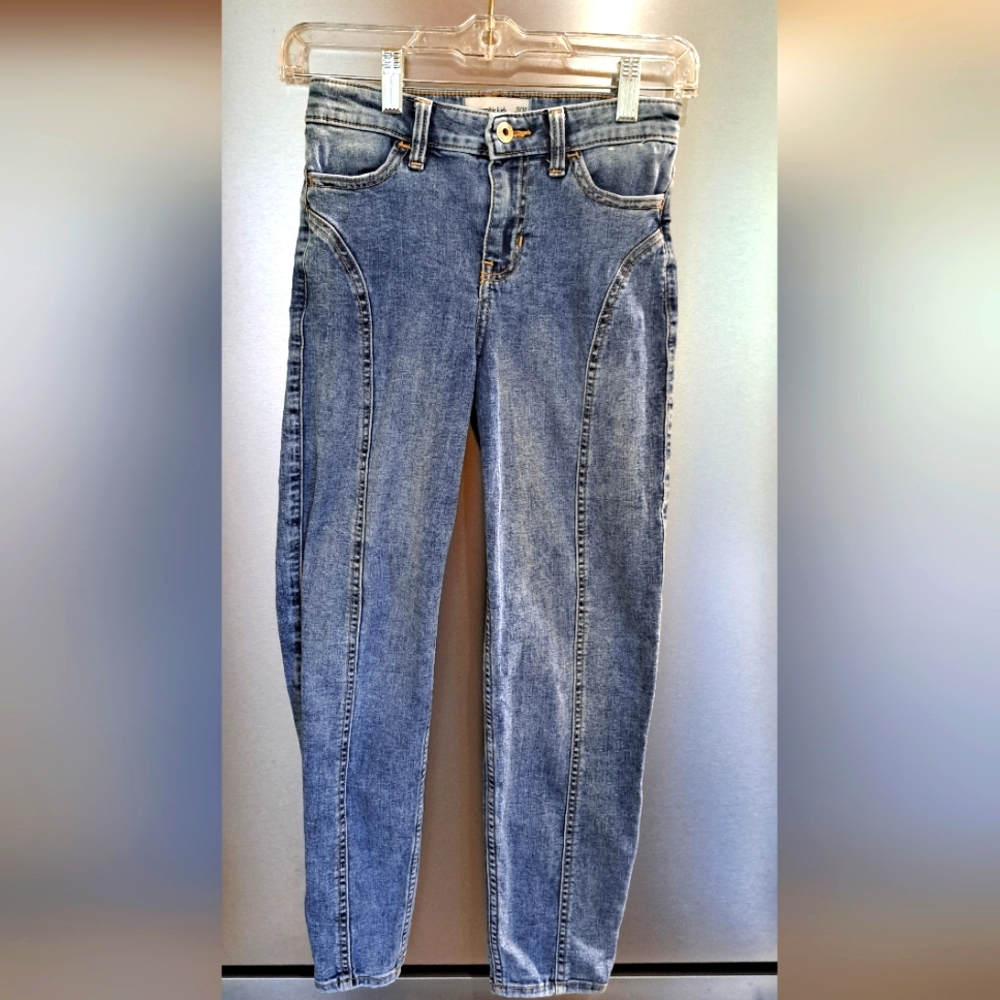 Girls Abercrombie Jeans 11/12 High Rise Mini Mom Jeans Mineral Washed